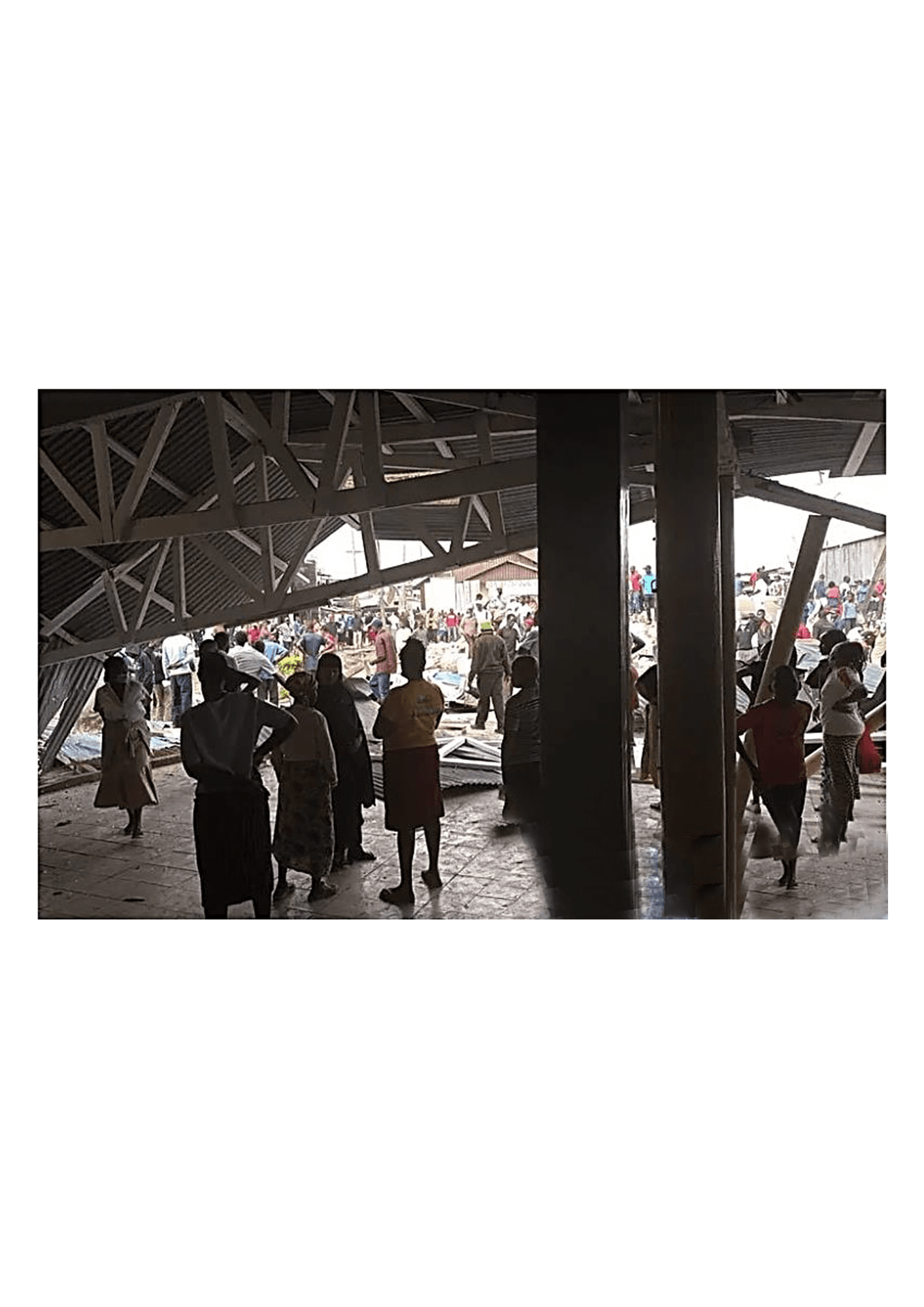 During demolition process